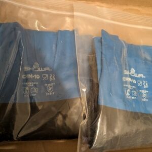 Showa Blue and Black Gloves